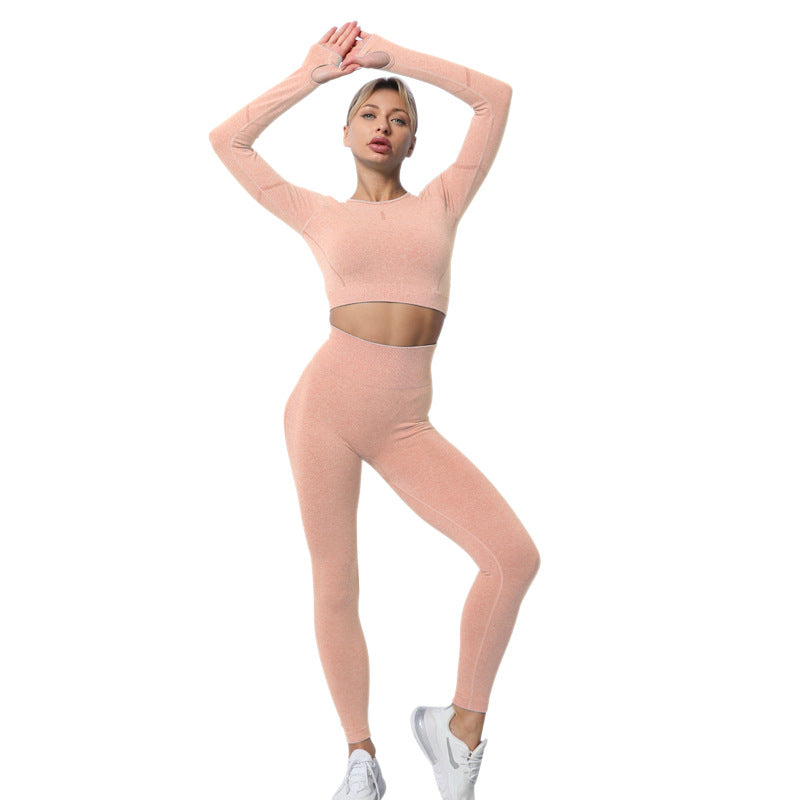 Breathable Seamless Knit Yoga Set